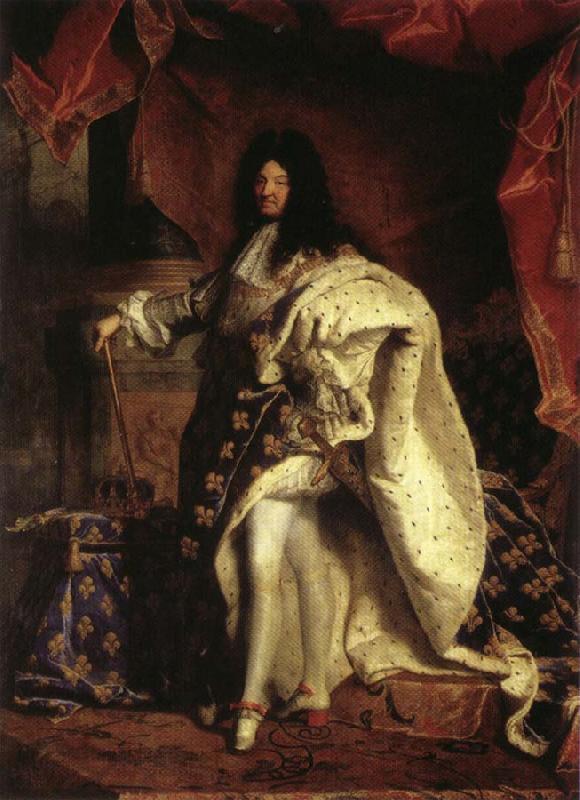 Hyacinthe Rigaud Louis XIV,King of France oil painting image